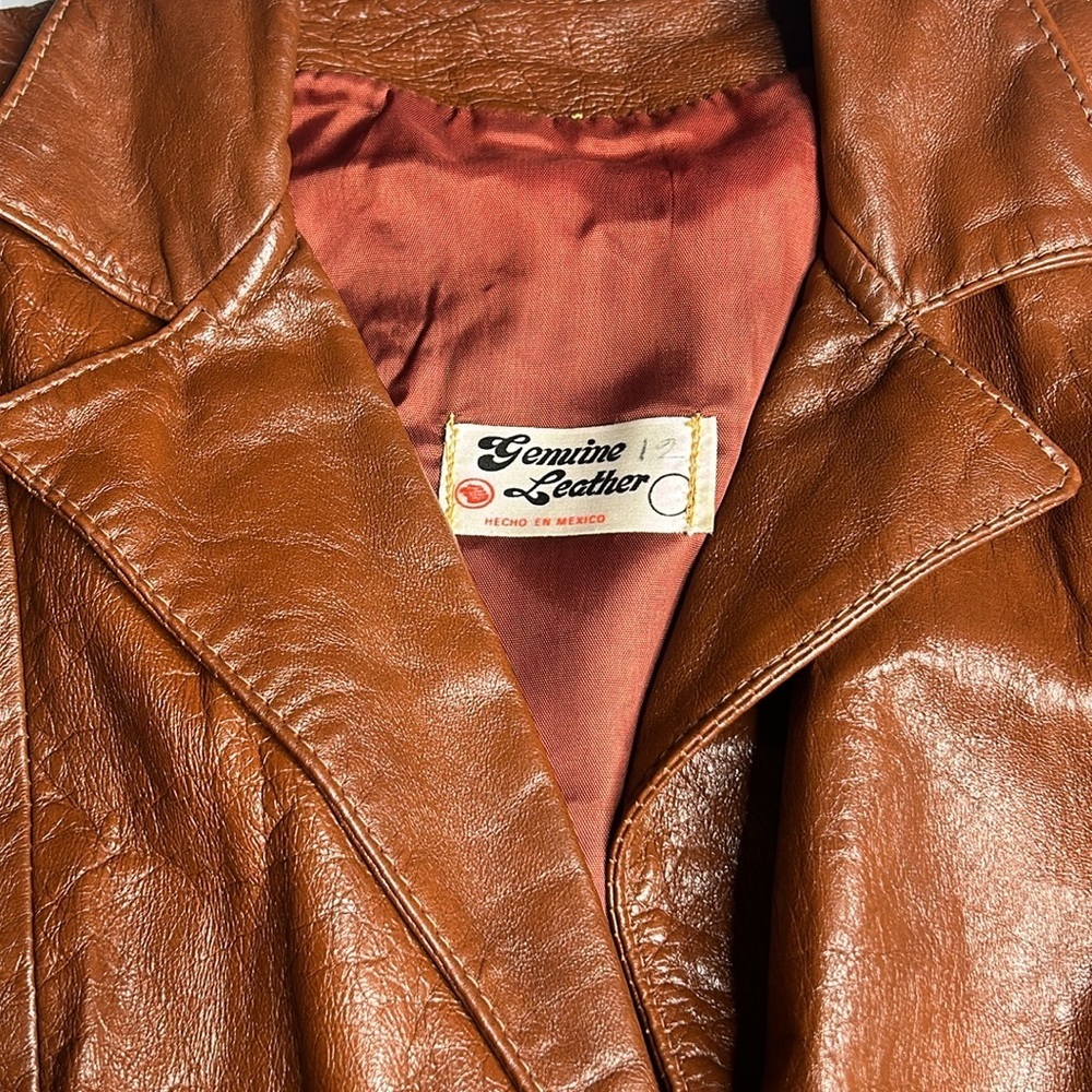 Vintage Genuine Leather Hecho En Mexico Jacket - Picture 3 of 12